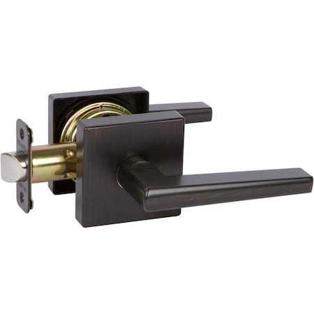 Delaney Hardware Tuscany Bronze Vida Hall/Closet Door Handle with Square Backplate 353517